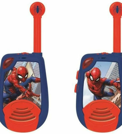Lexibook Spider-Man walkie-talkie, electronic toy for kids with colorful design and push-to-talk buttons, ideal for outdoor fun.