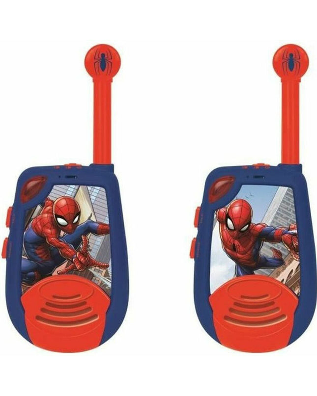 Lexibook Spider-Man walkie-talkie, electronic toy for kids with colorful design and push-to-talk buttons, ideal for outdoor fun.