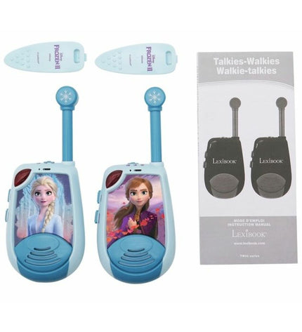 Lexibook The Queen of Snow 3D walkie-talkie, colorful electronic toy for kids, with snowflake design and playful features.