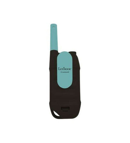 Pair of Lexibook TW42 walkie-talkies, electronic toys for kids, with 5 km range, in blue and black.