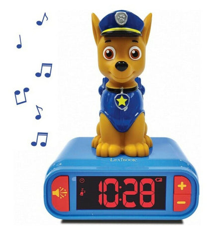 Lexibook RL800PA radio alarm clock with sound and light features, electronic toy clock for kids.