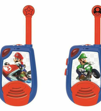 Lexibook TW25NI walkie-talkie toy with colorful buttons and antenna, designed for electronic toy communication and play.
