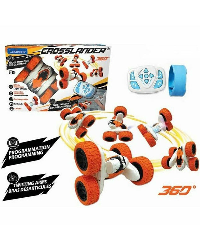 Lexibook RC20 police car remote control toy, detailed plastic vehicle with police markings and remote control handset.