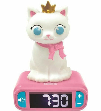 Lexibook radio alarm clock toy with digital display and colorful buttons, designed for children’s electronic play and learning.