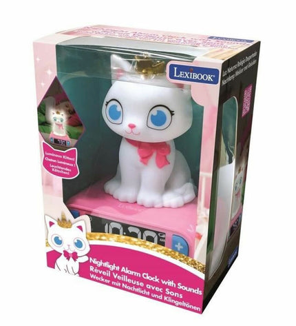Lexibook radio alarm clock toy with digital display and colorful buttons, designed for electronic toy and game enthusiasts.