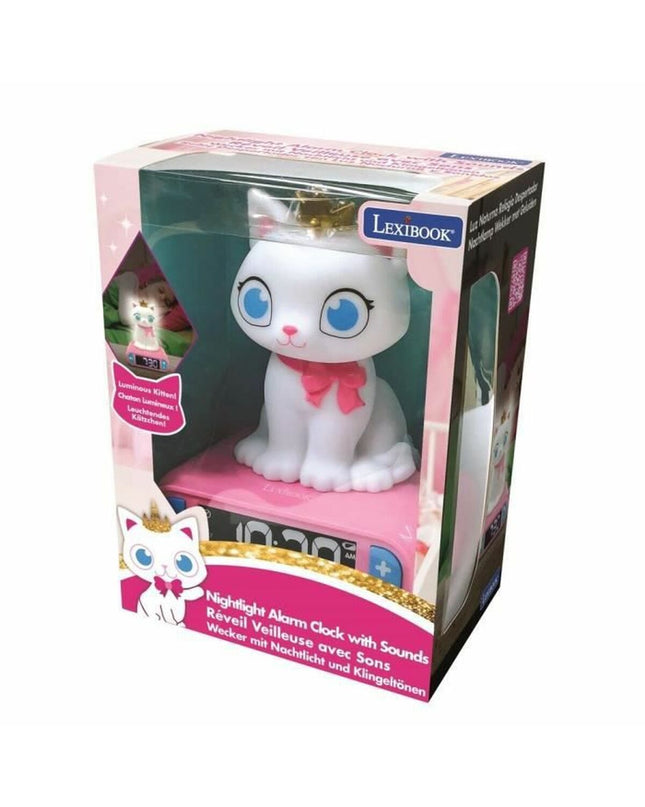 Lexibook radio alarm clock toy with digital display and colorful buttons, designed for electronic toy and game enthusiasts.