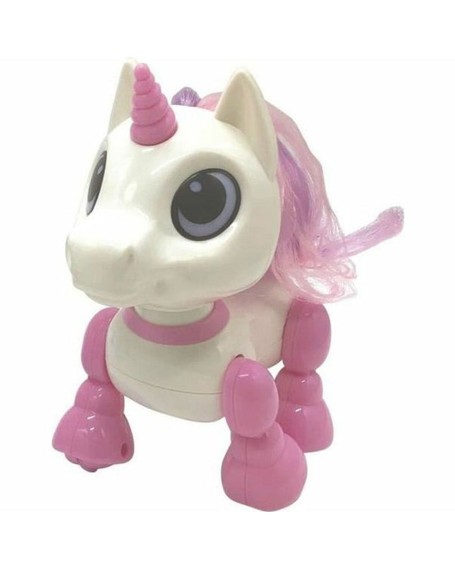 Lexibook Power Unicorn Mini robot toy, colorful electronic unicorn figure with lights and interactive features for children.