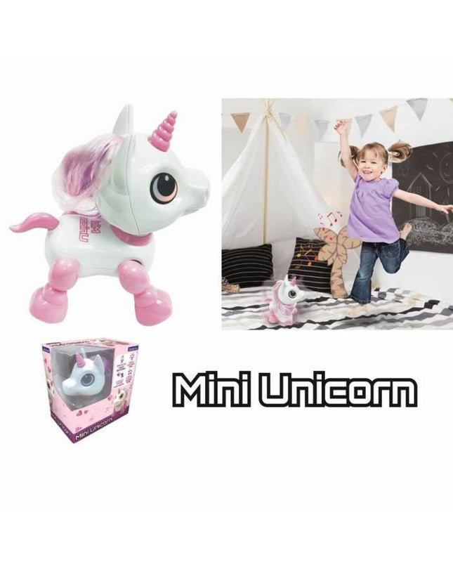 Lexibook Power Unicorn Mini robot toy with colorful details, electronic features, and a playful unicorn design for kids.