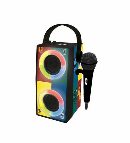Lexibook Harry Potter Bluetooth speaker with karaoke microphone, electronic toy and gaming gadget for kids.