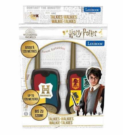 Lexibook Harry Potter walkie-talkie toy, electronic communication device for kids, featuring Harry Potter branding and colorful design.