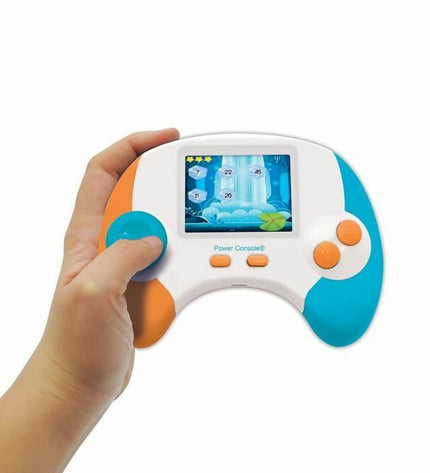 Lexibook portable game computer with colorful buttons, electronic toy for playing games in French and English, electronic toy for kids.