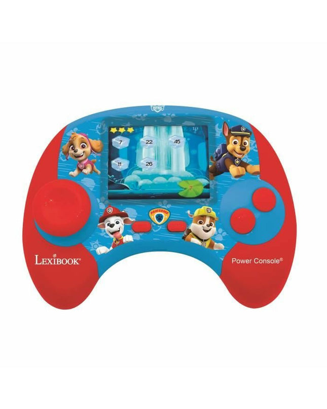 Lexibook Pat' Patrulla portable electronic game console showing colorful screen and buttons, designed for kids' toy entertainment.