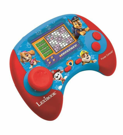 Lexibook portable game computer Pat' Patrouille with colorful buttons, electronic toy for kids, featuring French and English language options.