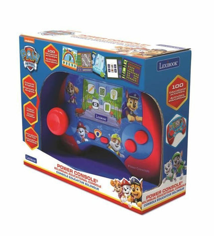 Lexibook Pat' Patrulla portable game computer for children, electronic toy featuring bilingual gameplay in French and English.