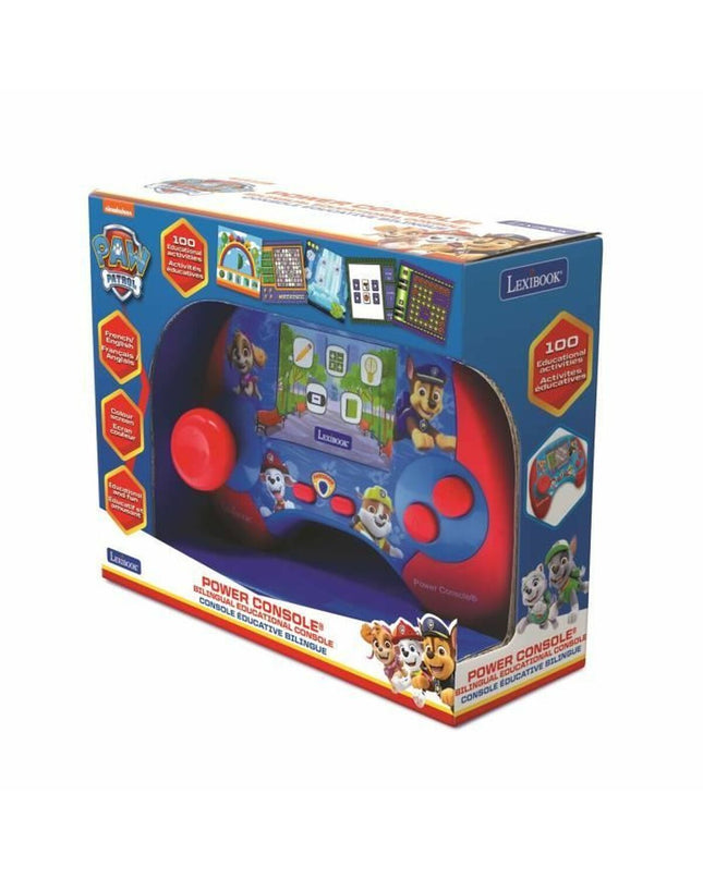 Lexibook Pat' Patrulla portable game computer for children, electronic toy featuring bilingual gameplay in French and English.