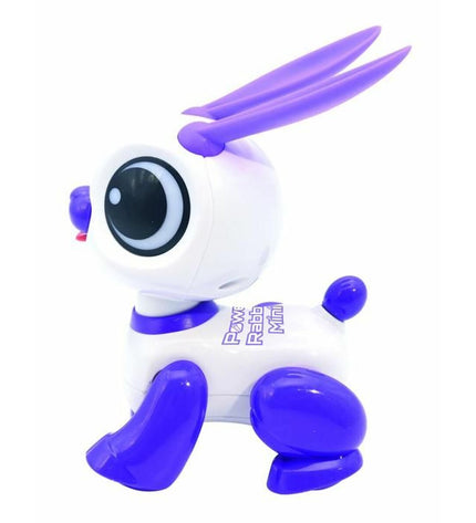 Lexibook Power Rabbit Mini educational robot toy with colorful buttons and screen, designed for kids' electronic learning and play.