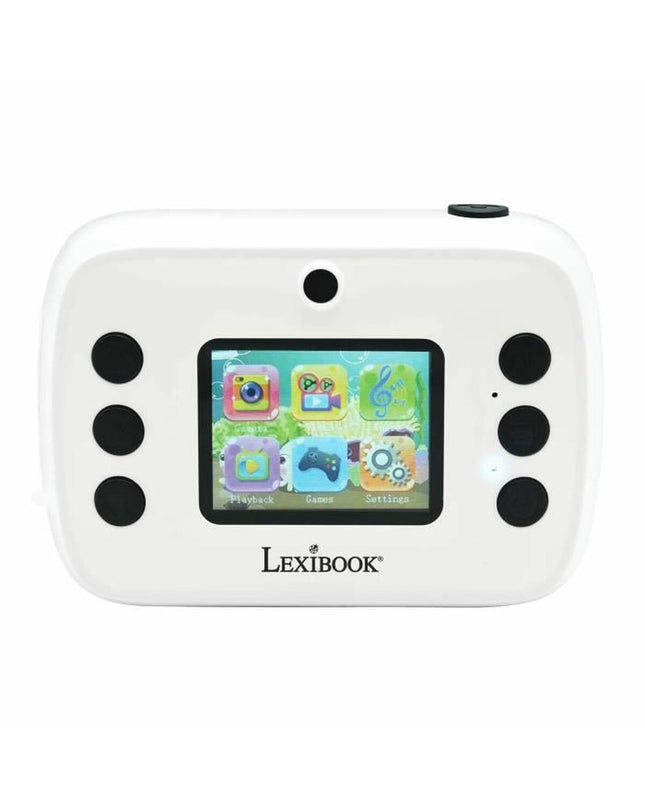 Lexibook instant camera toy with colorful buttons and viewfinder, electronic toy for kids, part of Lexibook's electronic toy collection.