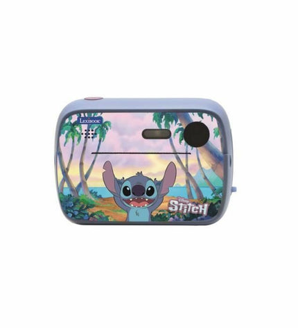 Lexibook Stich digital camera, electronic toy for kids, featuring colorful design and cartoon character image.