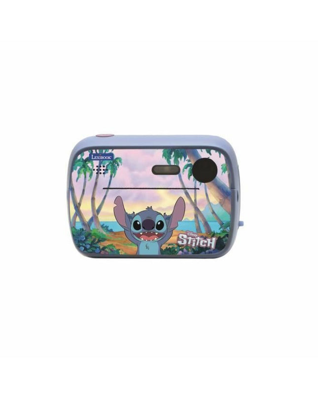 Lexibook Stich digital camera, electronic toy for kids, featuring colorful design and cartoon character image.