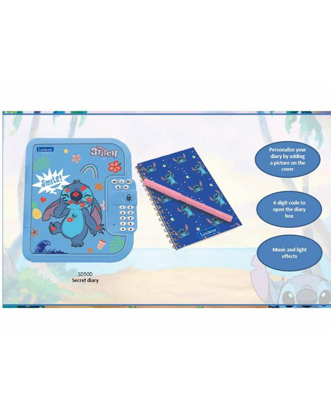 Lexibook electronic diary with secret code, toy and game, measuring 24.1 x 6.5 x 18 cm, featuring colorful design and interactive features.