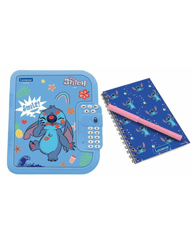 Lexibook electronic diary with secret code, colorful toy journal with digital features, measuring 24.1 x 6.5 x 18 cm.