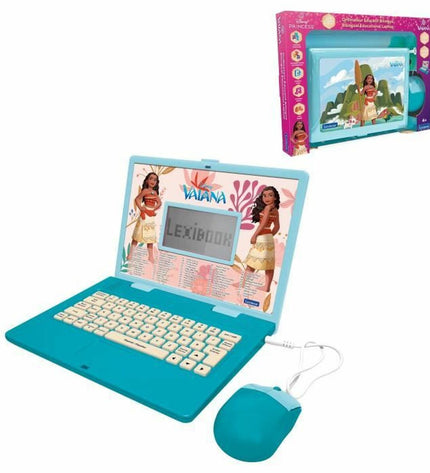 Lexibook Vaiana electronic toy computer, colorful handheld device with buttons and screen, designed for children’s entertainment and learning.