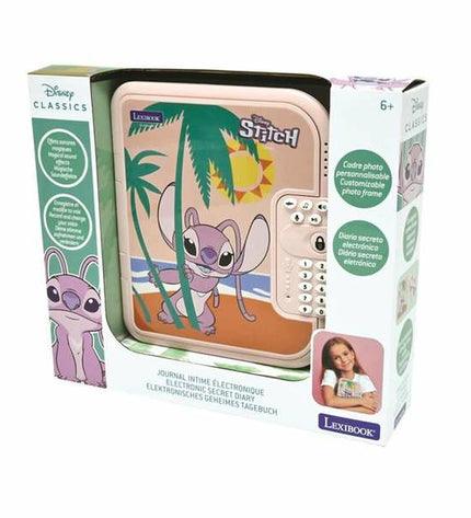 Pink Stitch Angel interactive toy from Stitch, electronic game and playset, featuring bright colors and playful design.