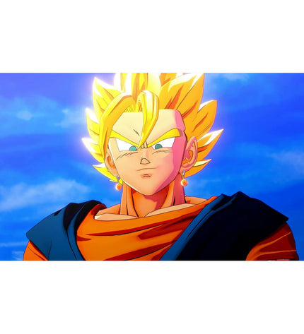 Bandai Namco Dragon Ball Z: Kakarot Switch video game cartridge for electronic plug-and-play console, showcasing game artwork and branding.
