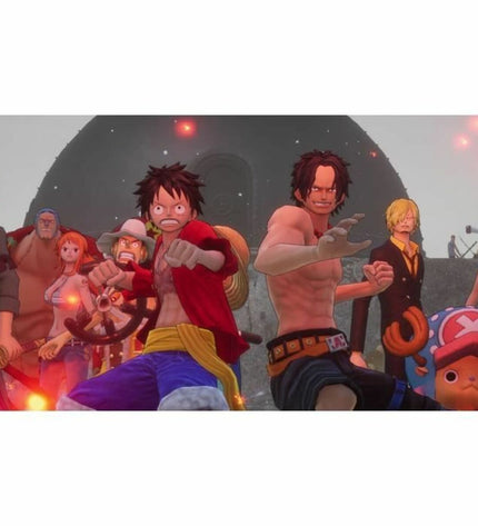 Bandai Namco One Piece Odyssey Deluxe Edition Switch video game for electronic plug-and-play console, featuring colorful game cover.