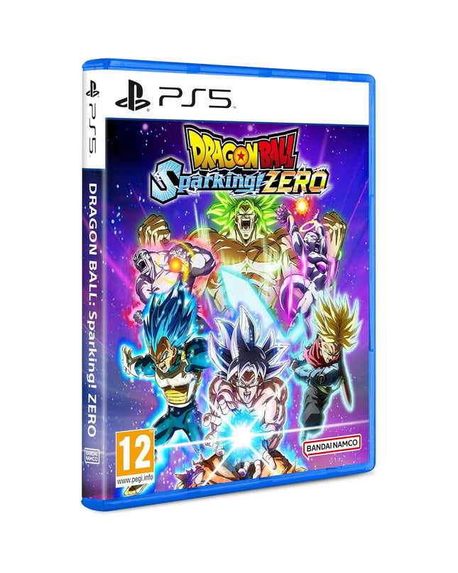 Bandai Dragon Ball Sparking Zero PlayStation 5 video game cartridge for plug-and-play consoles, featuring Dragon Ball characters and artwork