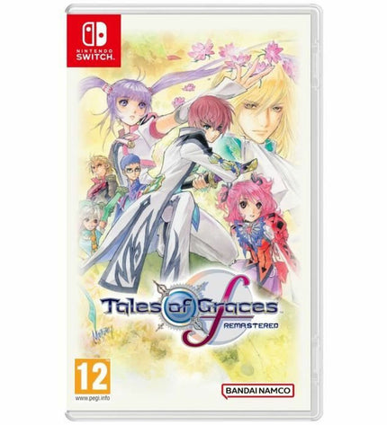 Bandai Namco Tales of Graces f Remastered Switch video game cartridge for electronic plug-and-play console.