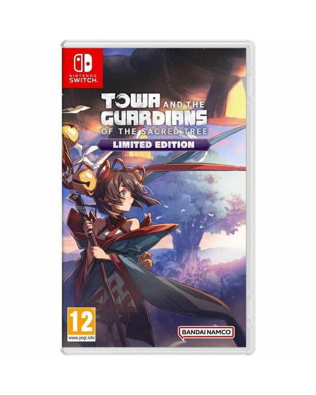 Bandai Namco Switch videogame console, plug-and-play electronic gaming device with colorful game cartridge and sleek design.