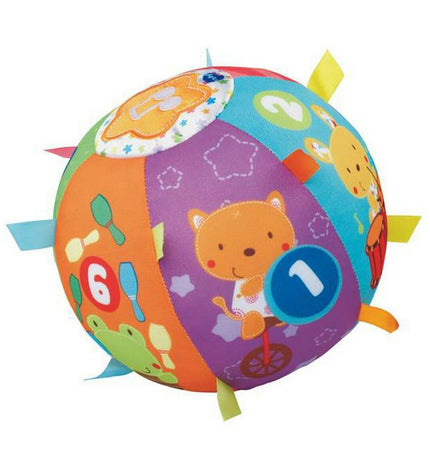 Vtech Bal Vtech Muzikaal, colorful musical toy ball for children, featuring bright buttons and playful design.