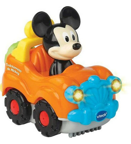 Vtech baby toy car, small plastic toy for young children, measuring 12x6 cm, in bright colors, suitable for infants and toddlers