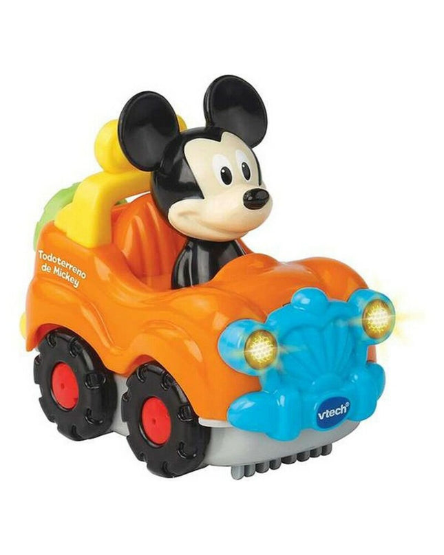 Vtech baby toy car, small plastic toy for young children, measuring 12x6 cm, in bright colors, suitable for infants and toddlers
