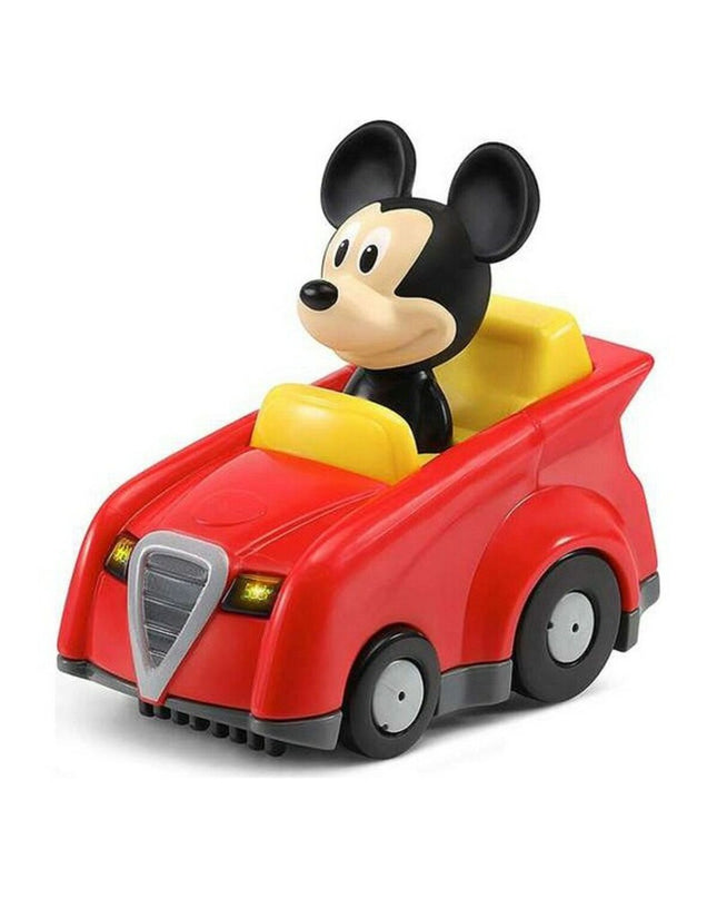 Vtech baby toy car, small plastic vehicle for young children, 12x6 cm, with colorful design and detailed features.