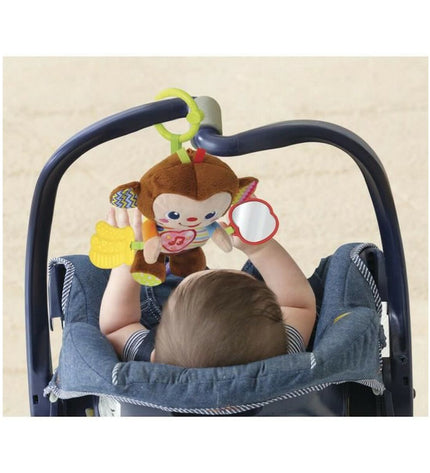 Vtech Baby Muziekspeelgoed Noé, p'tit singe d'activités, colorful baby activity toy with musical features and soft textures.