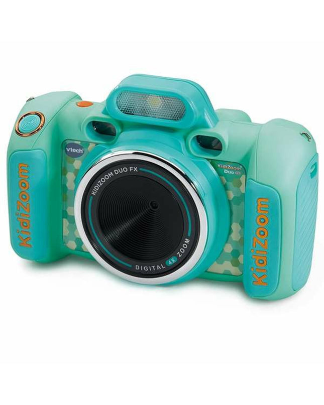 Vtech toy camera for children, colorful electronic toy with buttons and screen, designed for kids' play and learning.