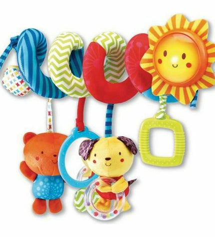 Vtech Baby Little Friends activity spiral with colorful soft toys and musical features for babies and young children.