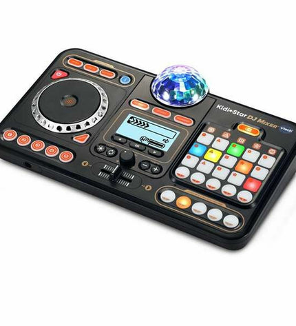 Vtech interactief kinderboek, elektronisch speelgoed voor kinderen with colorful pages and buttons for engaging learning activities.