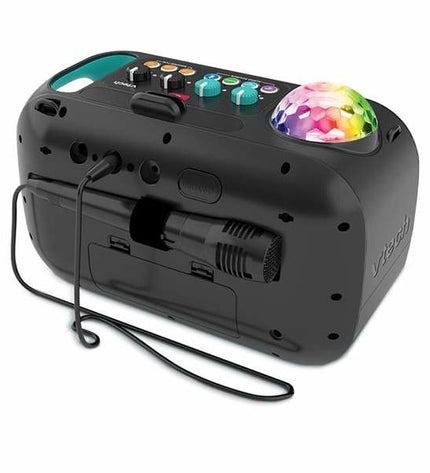 Vtech Super Sound karaoke microphone speaker toy, electronic toy with colorful buttons and microphone for kids' singing fun.