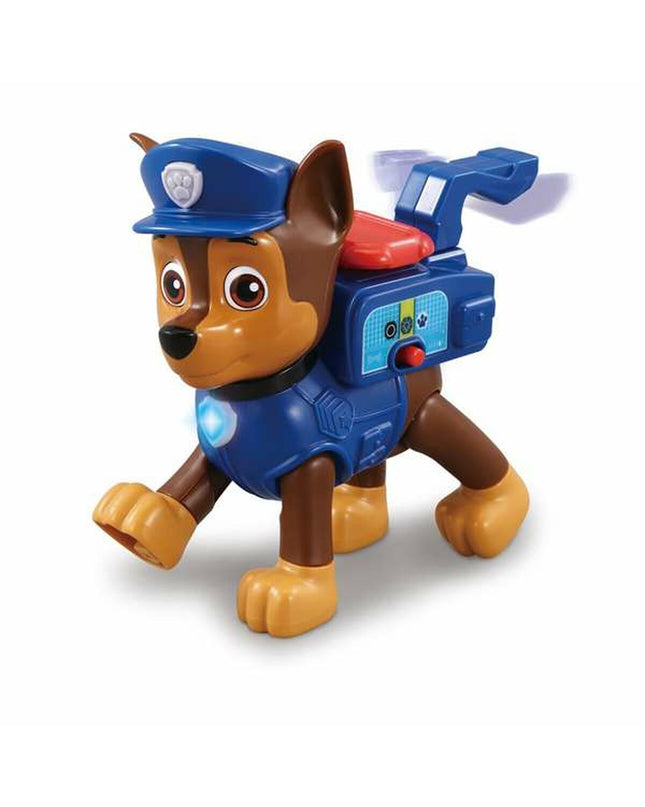 Interactive Paw Patrol Chase toy, electronic pet playset measuring 16x12x8 cm, featuring Chase from the Paw Patrol series.