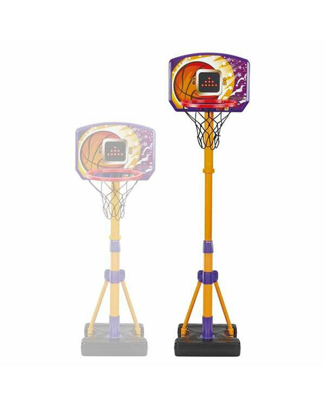 Vtech basketball for outdoor sports, showing a close-up of the orange basketball with black details.