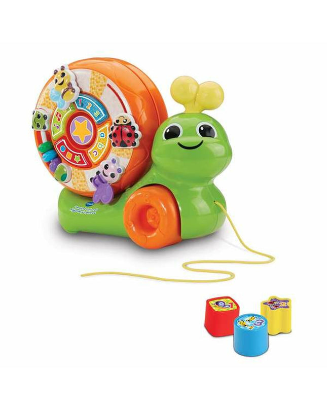 Vtech Sleepspeelgoed Caracol baby soft plush toy for young children, featuring colorful snail design and gentle textures.