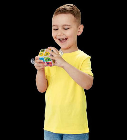 Vtech Dinoadventures interactive baby toy with colorful dinosaur design, measuring 11.5 x 11.5 x 21.6 cm, suitable for young children.
