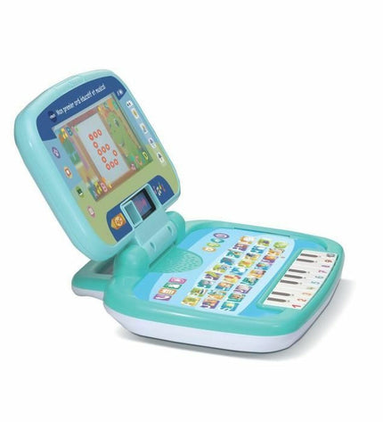 Vtech Baby speelcomputer voor baby's, educatief en muzikaal speelgoed met kleurrijk ontwerp en knoppen voor interactief leren.