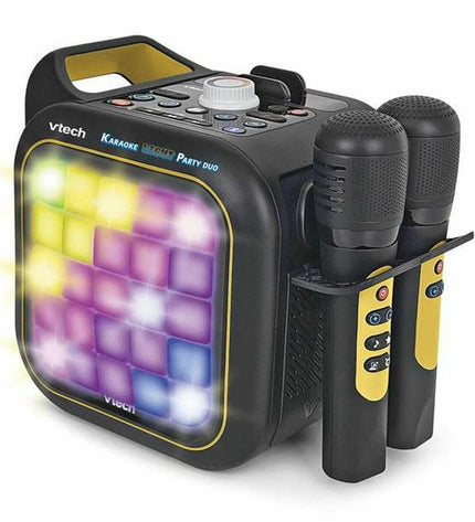 Vtech Duo Golden edition Bluetooth speaker with karaoke microphone, electronic toy for kids, colorful and fun playset