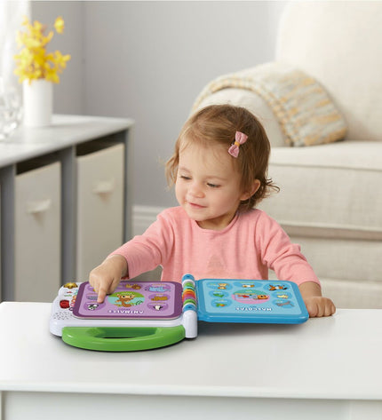 Vtech interactieve kinderboek "Mis primeras 100 palabras" voor baby's en jonge kinderen, kleurrijk speelgoed met leerzame functies