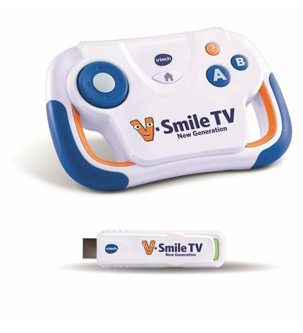 Vtech V-Smile TV portable game console for kids, electronic toy with colorful buttons and screen for gaming fun