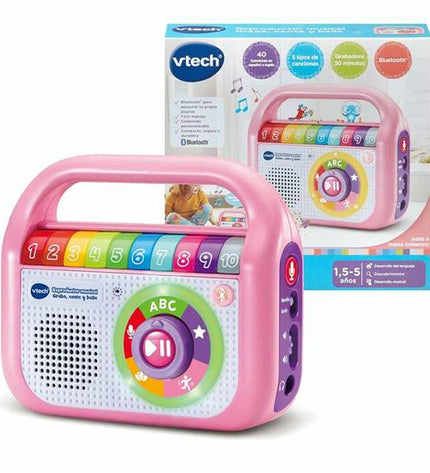 Vtech muziek-speelgoed voor baby's, kleurrijk speelgoed met knoppen en muzikale functies, geschikt voor jonge kinderen